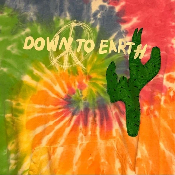 Cactus Jack by Travis Scott Astroworld x DSM Down to Earth Tie Dye Hoodi… - Picture 2 of 8